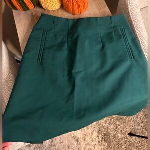 H&M Asymmetrical Green Skirt